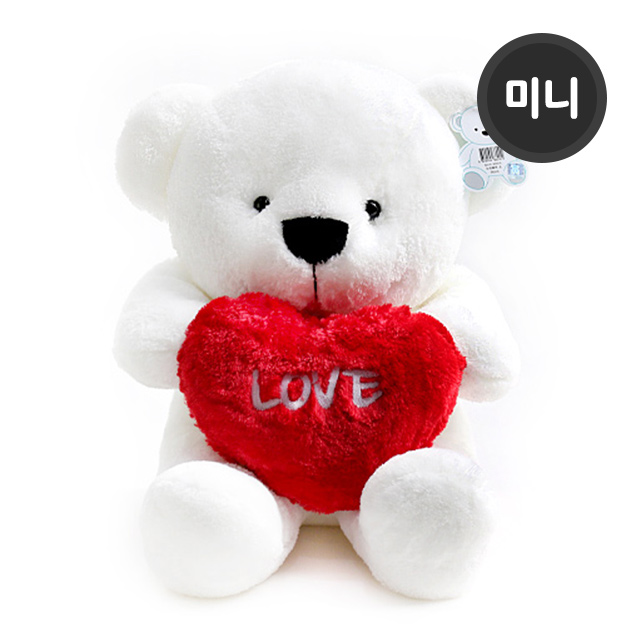 누리베어하트 곰인형 레드(미니 35cm)/인형/동물인형/봉제인형/캐릭터인형/캐릭터봉제인형/동물봉제인형/귀