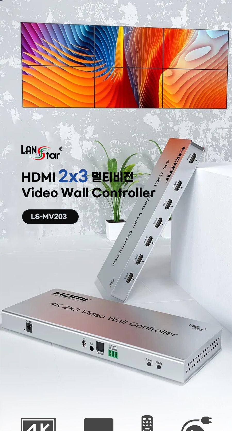 HDMI 2x3 멀티비전 월컨트롤러/HDMI/HDMI멀티비전/HDMI멀티비젼/HDMI컨트롤러/HDMI멀티비전컨트롤러/HDMI멀