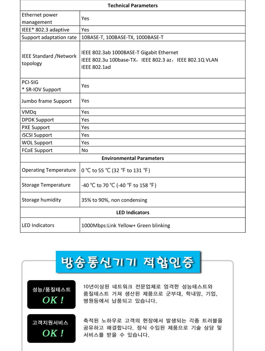 스타링크 PCIe 인텔 i350AM2 듀얼 기가비트 랜카드/기가비트랜카드/네트워크랜카드/기가비트듀얼랜카드/랜