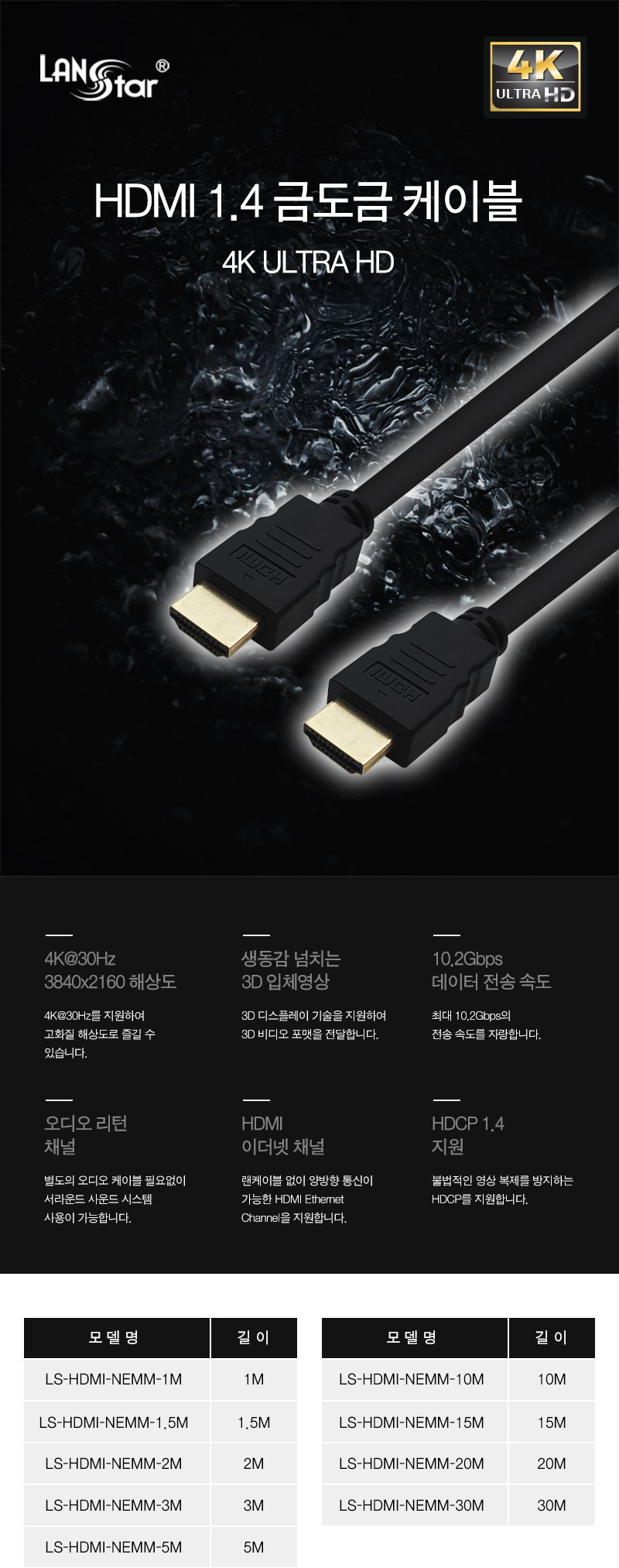 HDMI 1.4 케이블 15m (20342)/HDMI케이블/케이블/컴퓨터케이블/PC케이블/영상케이블/영상출력케이블/노트북