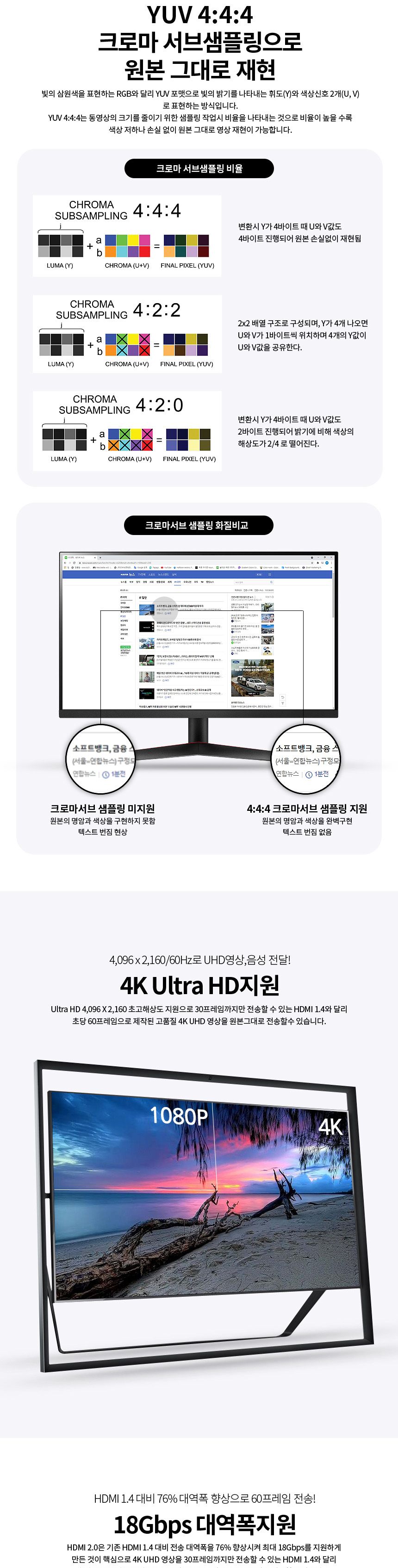 파워랜 HDMI V2.0 고급형 메탈 케이블 1.5m (PL013 PL-HDMI20-015S)/HDMI케이블/케이블/컴퓨터케이블/PC케