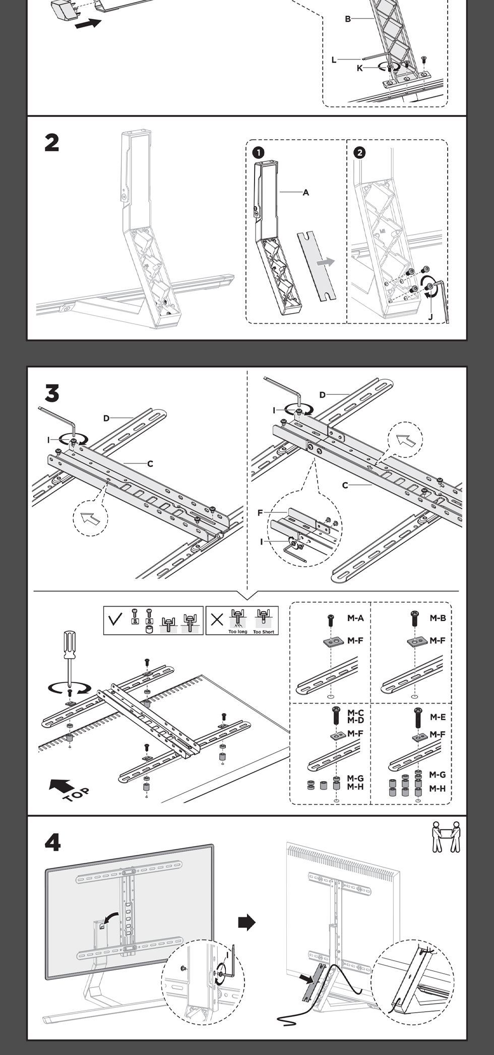 (APL-18L) ANYPORT 엘디엘 마운트 스탠드형 싱글 TV거치대 모니터거치대 장식장용 스탠드형 거치대/모니터