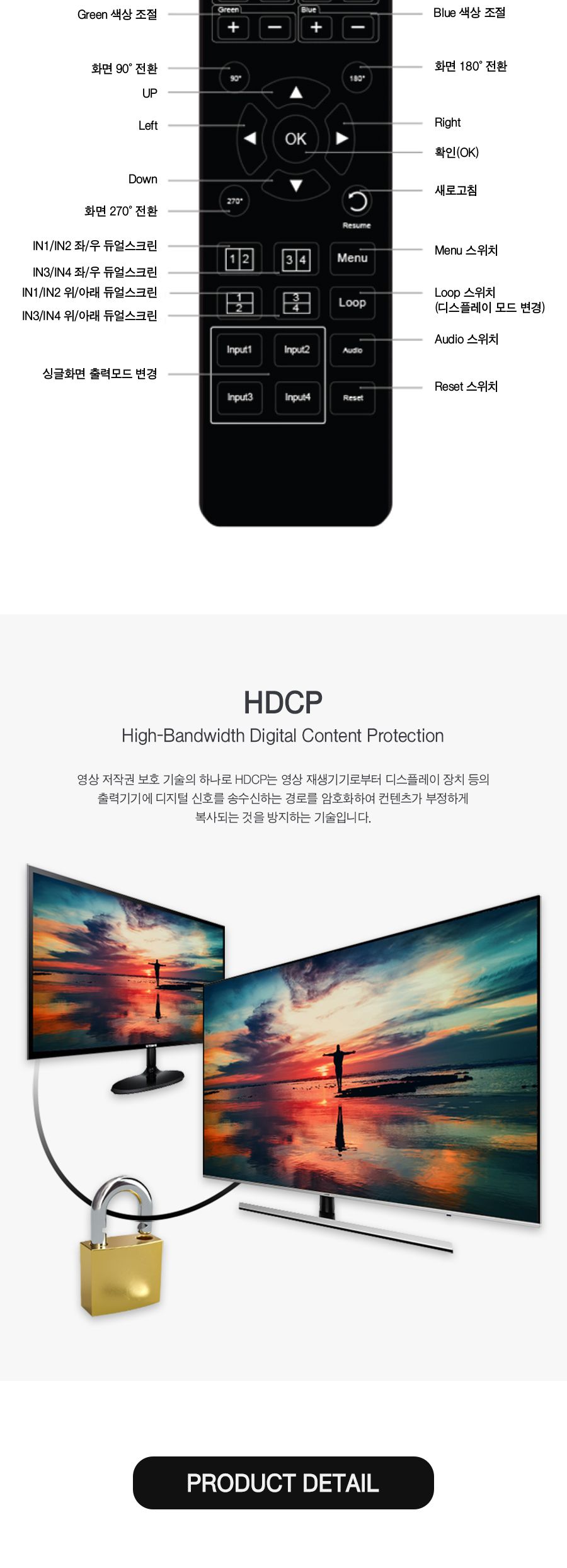 HDMI 4x1 KVM 멀티뷰어 4K해상도 (30707)/KVM뷰어/KVM멀티뷰어/KVM/멀티뷰어/뷰어/HDMI4X1KVM뷰어/HDMI4X1K