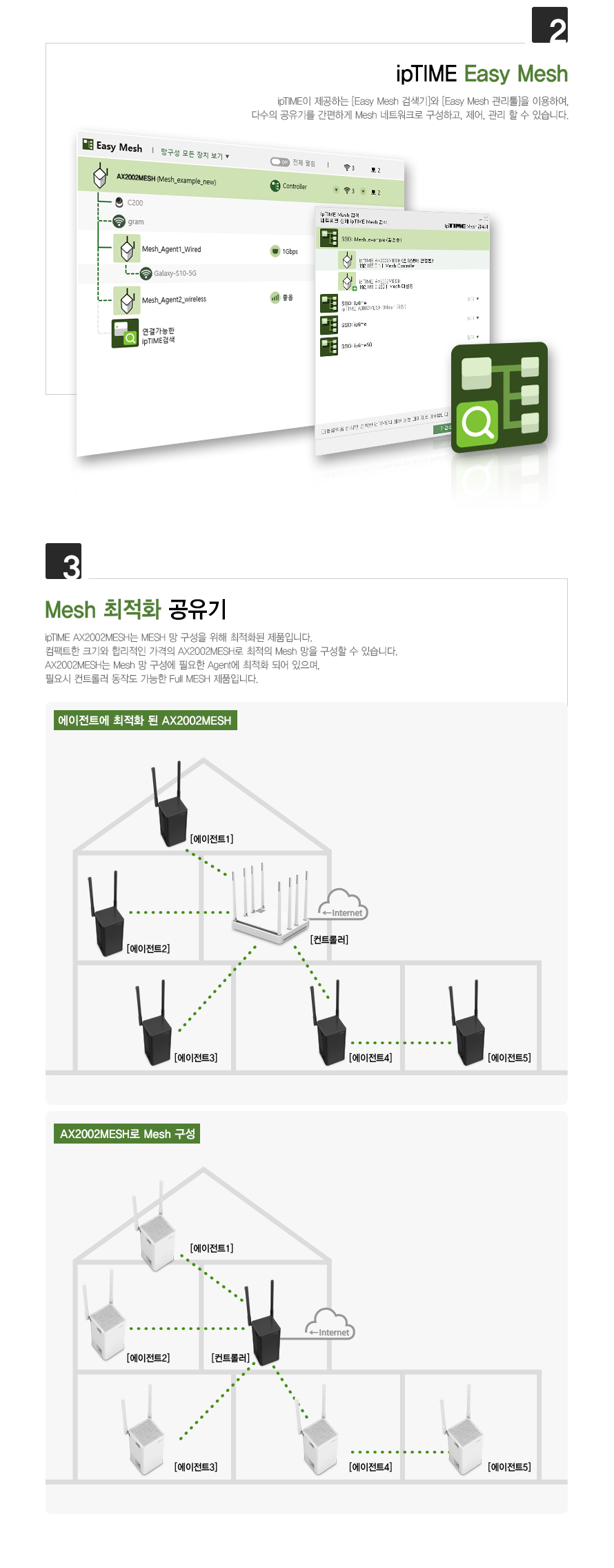 ipTIME AX2002MESH-B AX1800 Wi-Fi 6 유무선공유기 (블랙)/기가와이파이/기가비트공유기/기가공유기/인터넷