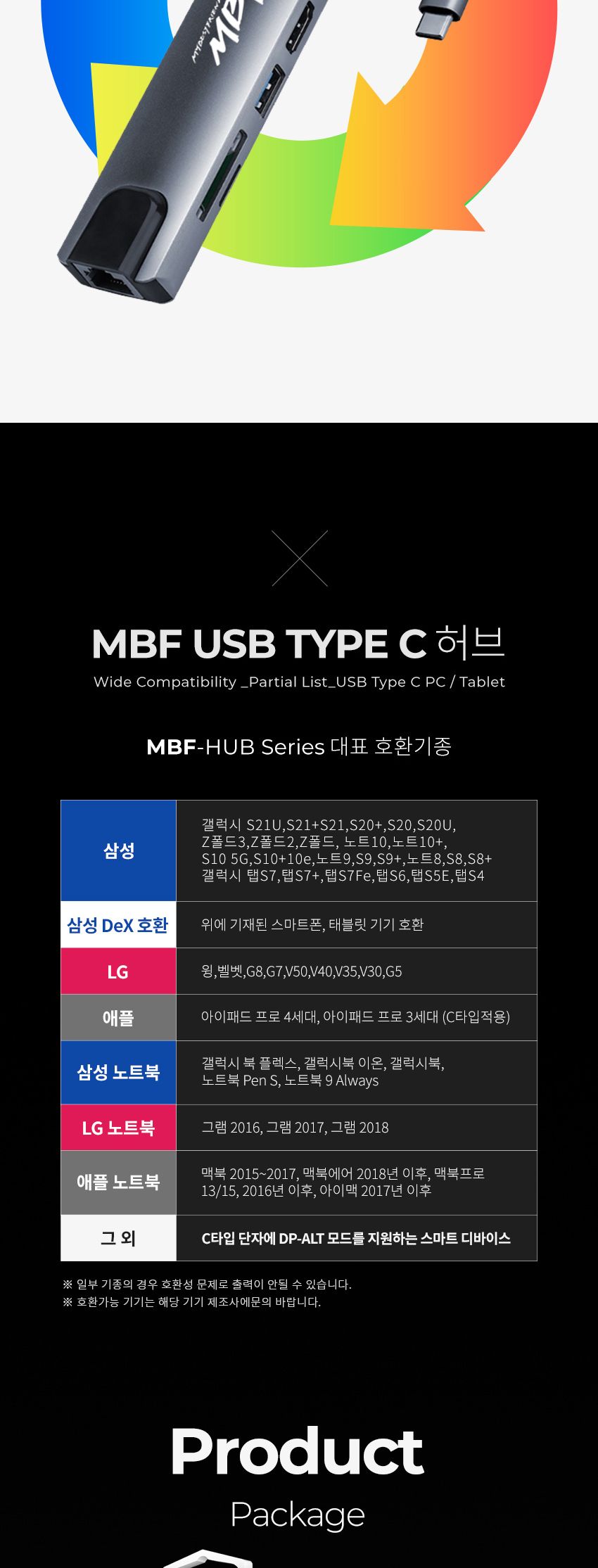 엠비에프 HDMI 8in1 포트 확장 C타입 멀티허브 MBF-UC8IN1S/멀티허브/맥북젠더/노트북허브/USBC타입/USBC타