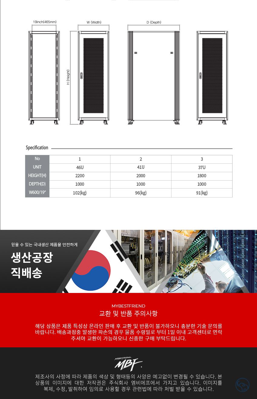 엠비에프 서버랙 블랙 1800H X 1000D X 600W 37U/서버랙/서버렉/PC서버랙/PC서버렉/쿨링팬서버랙/쿨링팬서