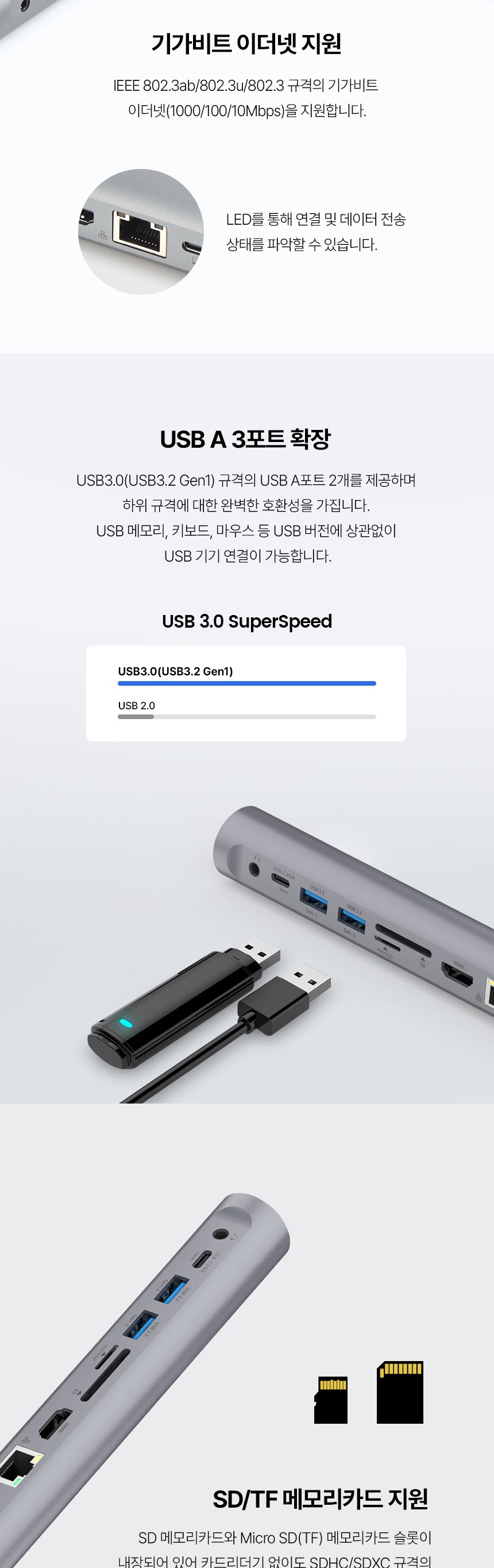 NETmate NM-TCD02 USB Type C 도킹 스테이션 스탠드/도킹거치대/도킹스테이션/C타입도킹/C타입도킹스테이션