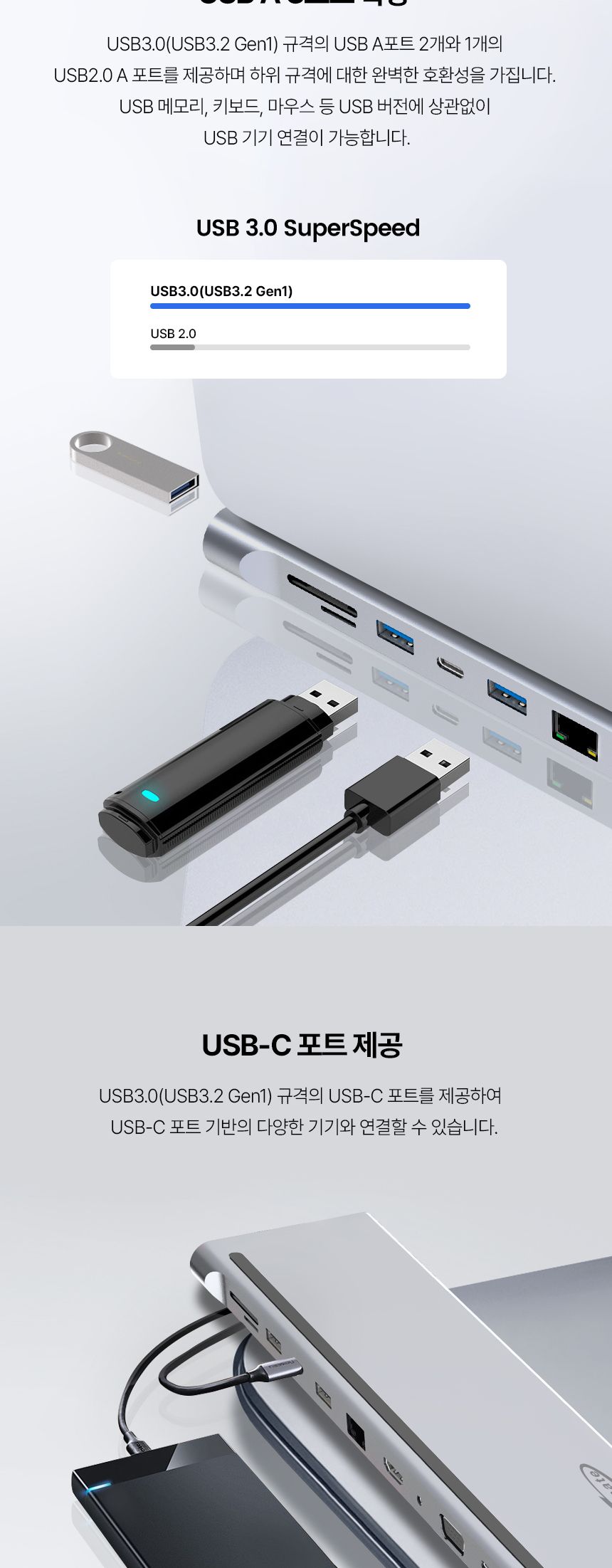 NETmate NM-TCD03 USB Type C 올인원 도킹 스테이션/도킹거치대/도킹스테이션/C타입도킹/C타입도킹스테이션