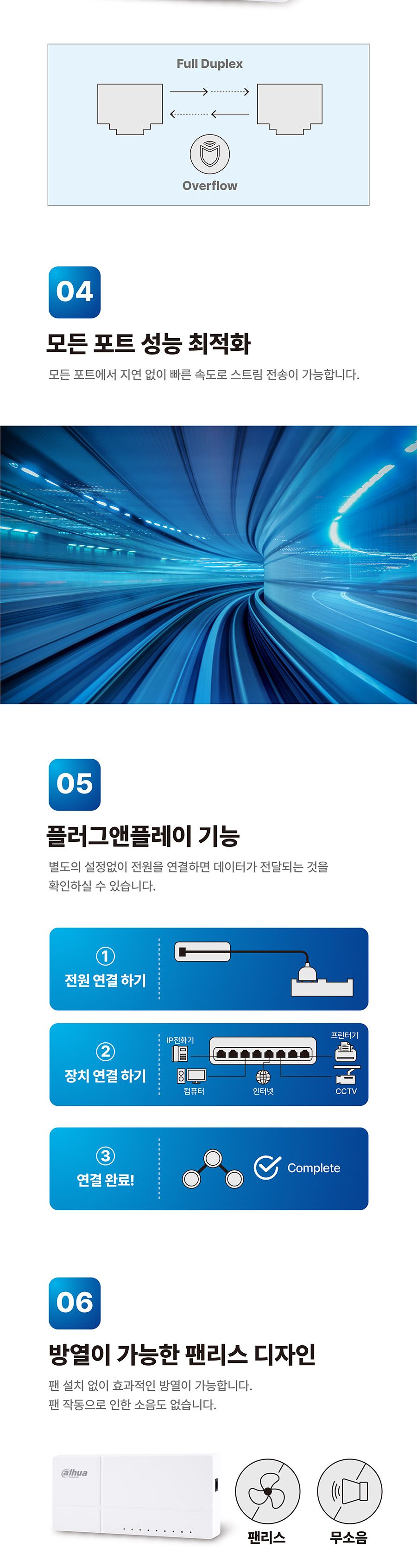 다후아 PFS3008-8GT-L 8포트 기가비트 스위칭허브/스위칭허브/네트워크허브/인터넷연결허브/랜선허브/랜허