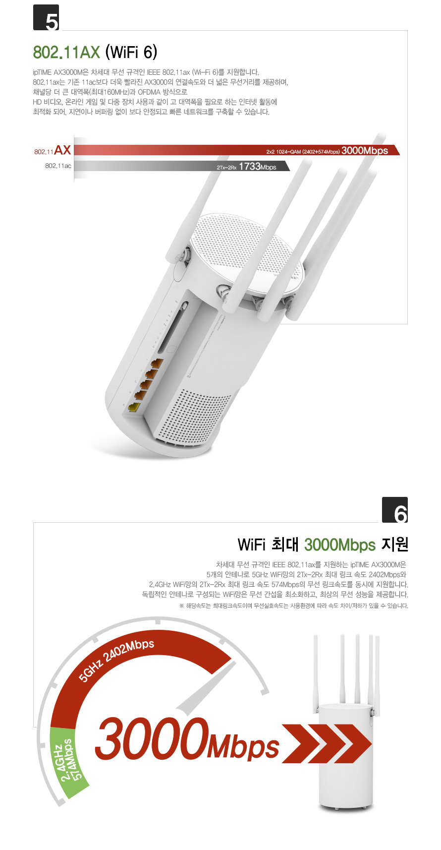 ipTIME AX3000M 듀얼밴드 MU-MIMO 지원 유무선공유기 무료배송/공유기/인터넷연결공유기/PC공유기/유무선와