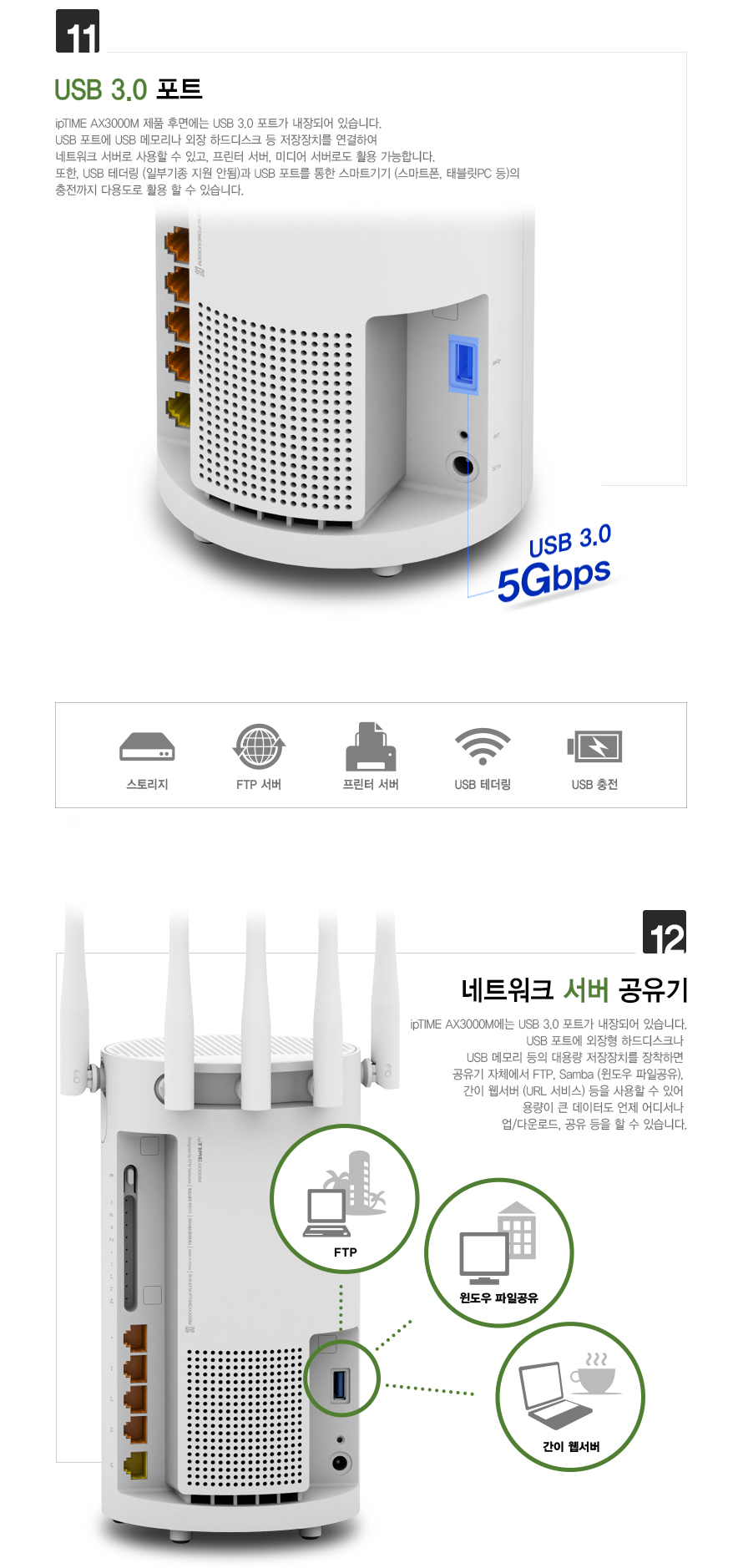 ipTIME AX3000M 듀얼밴드 MU-MIMO 지원 유무선공유기 무료배송/공유기/인터넷연결공유기/PC공유기/유무선와