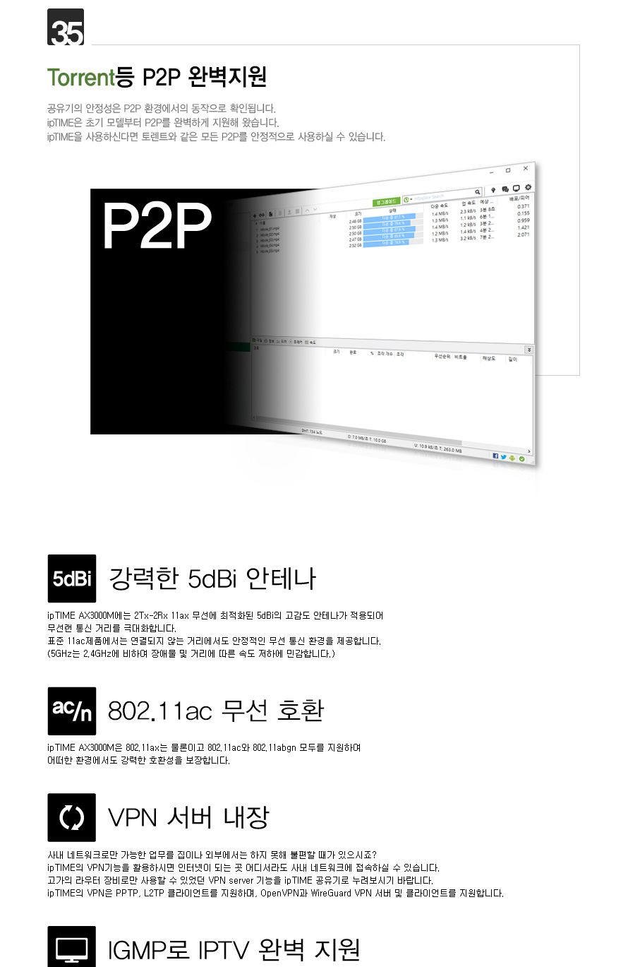 ipTIME AX3000M 듀얼밴드 MU-MIMO 지원 유무선공유기 무료배송/공유기/인터넷연결공유기/PC공유기/유무선와