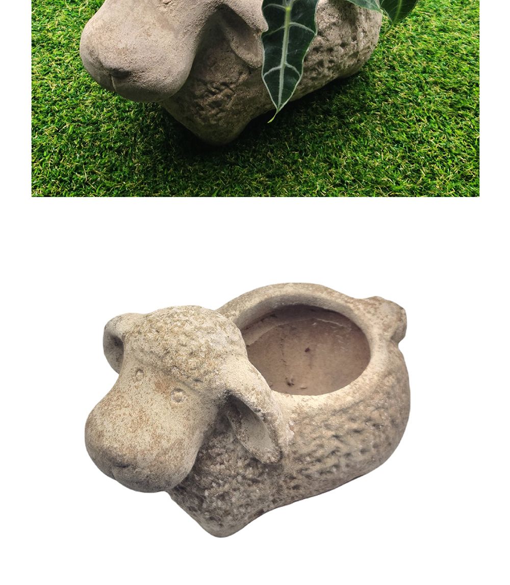 테라원 빈티지 아쿠아 동물 토분 어린 양 30x22cm/인테리어화분/깔끔한화분/거실화분인테리어/개업축하화분