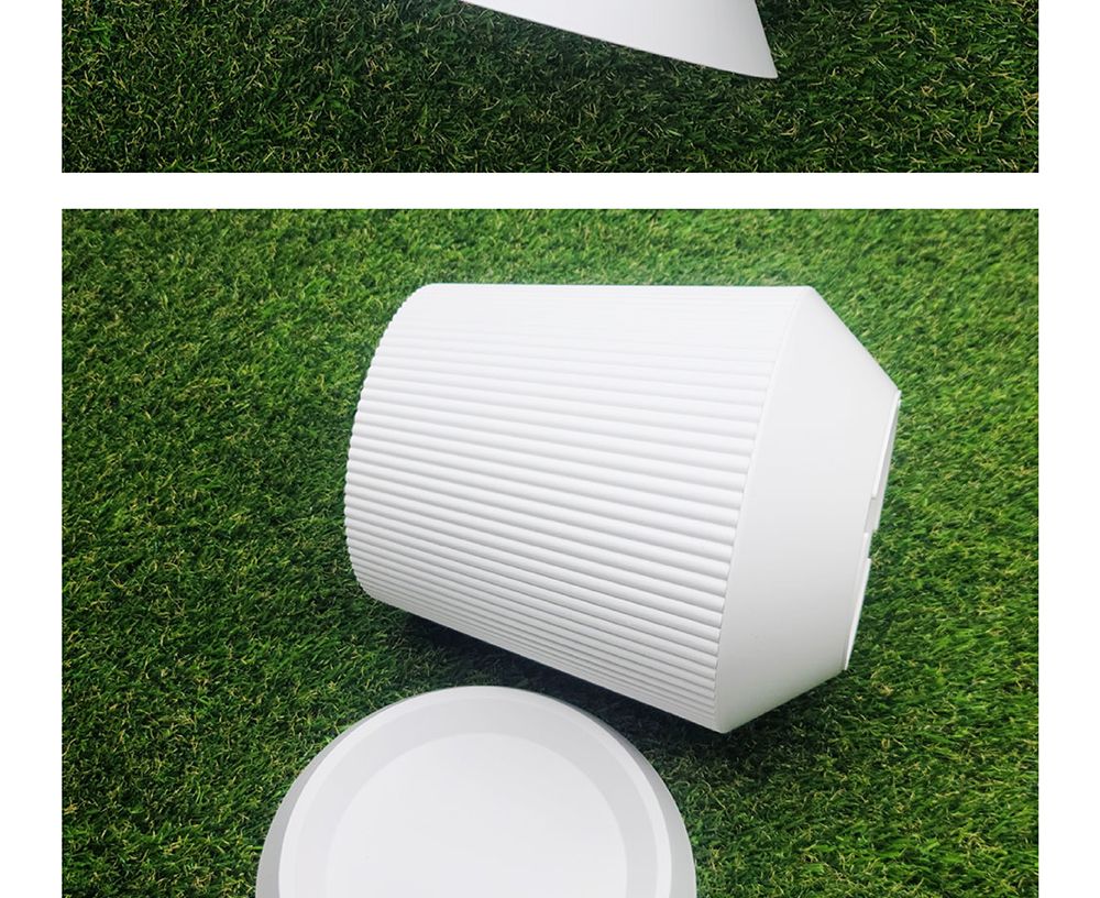 고강도 플라스틱 화분 세로줄무늬 사일로팟 17x25cm/플라스틱화분/튼튼한화분/북유럽풍화분/개업화분/거실