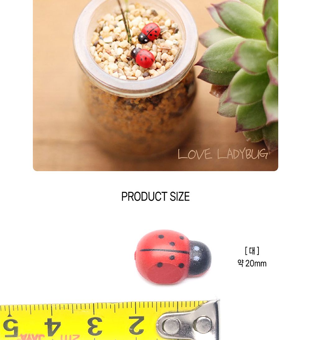(대 30개셋트) 화분 데코 테라리움 장식 소품 무당벌레/테라리엄/화분데코/화분장식/화분장식소품/화분인테