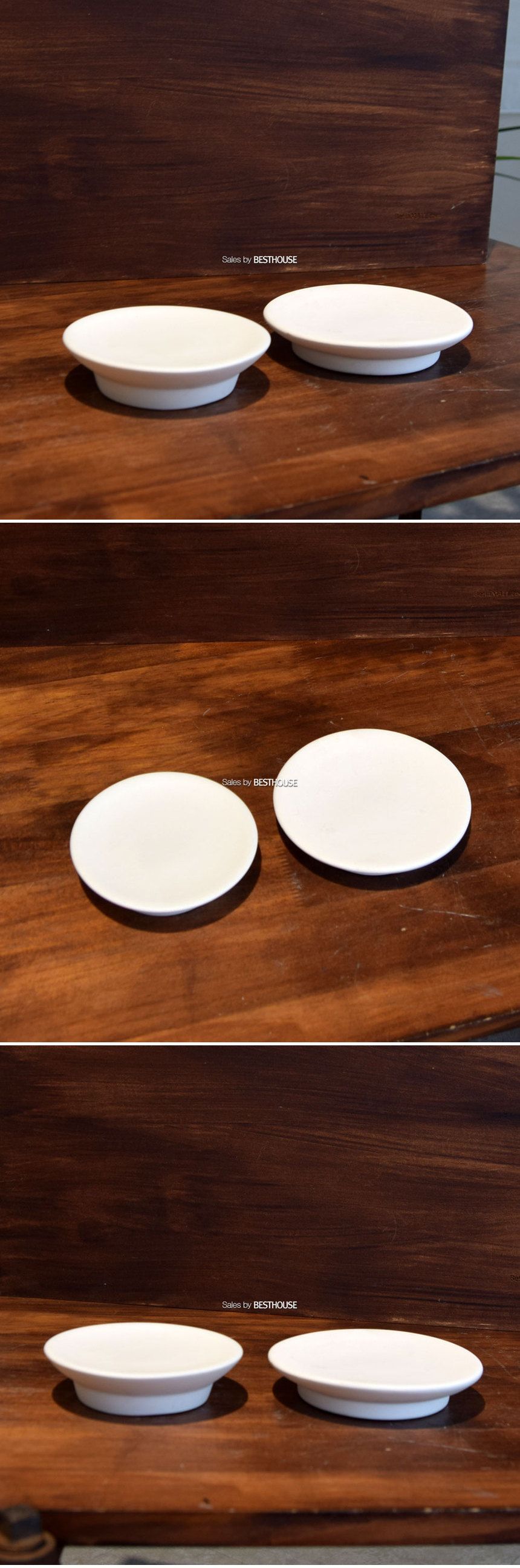 (D11 (외경11cm)) 더플라워포터리 퓨어 화이트 토분 평받침 - 플랫/토분받침/토분받침대/원형화분받침/원형