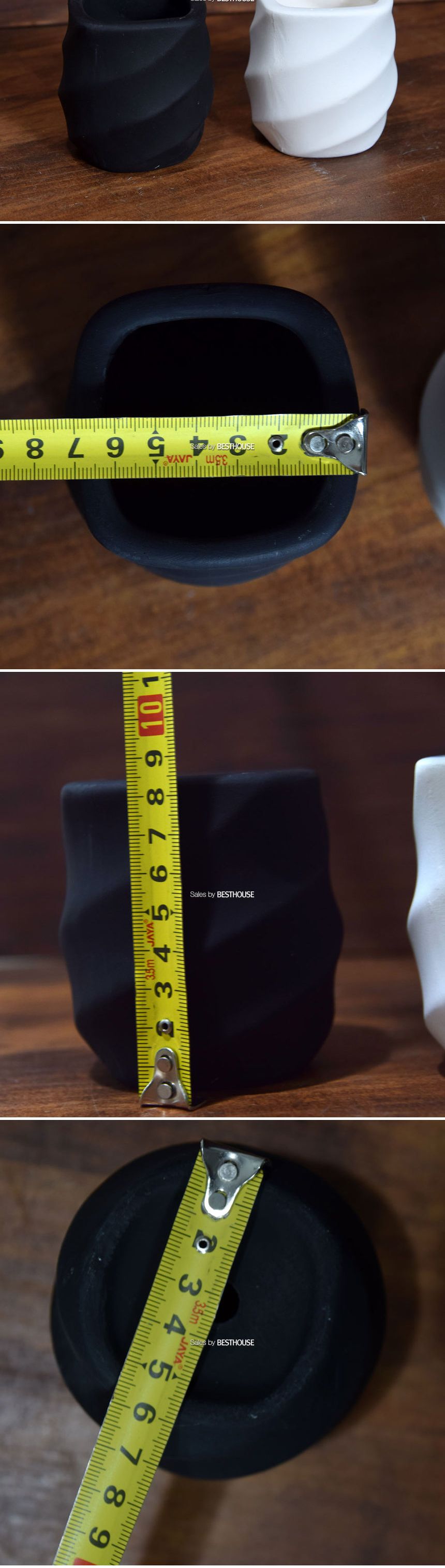 (블랙) 더플라워포터리 미니토분 스파이럴실린더 7x8cm/화분/토분/인테리어/인테리어화분/인테리어토분/분