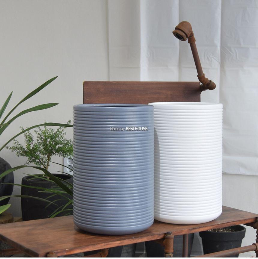 (그레이) 고강도 플라스틱화분 원형 27x42cm/화분/도기화분/예쁜화분/빈티지화분/원예용품/정원용품/분갈이