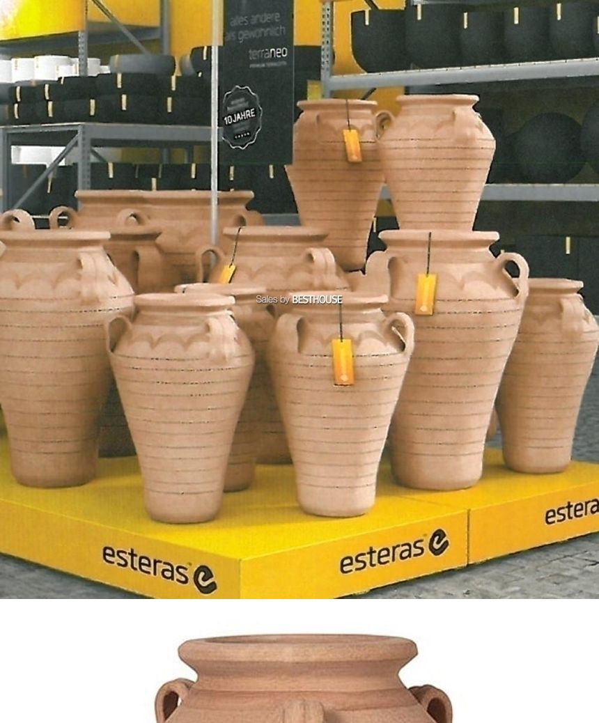 esteras 초대형 토분화분 Characters Pithos 60x80cm/화분/토분/내추럴화분/토기화분/대형화분/대형토분/인