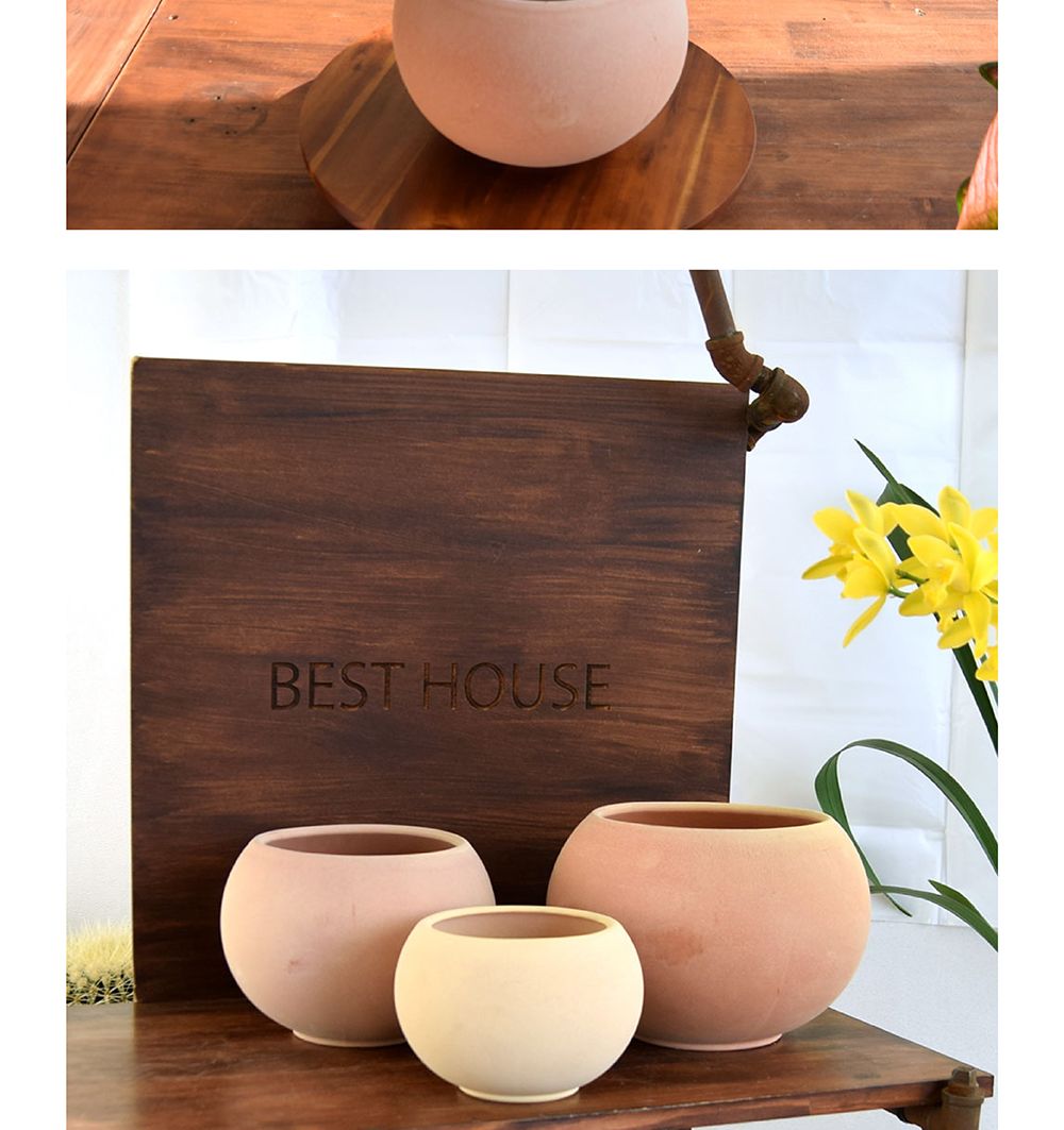 베트남 토분 테라원 루나(볼) D13 13x11cm/화분/토분/인테리어/인테리어화분/인테리어토분/분갈이/분갈이화