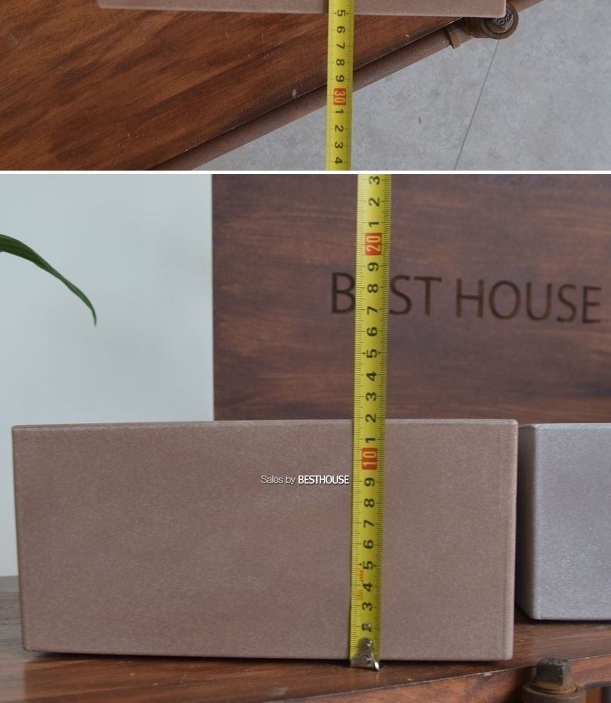 (그레이 물구멍x) 이탈리아 니콜리 정사각 분재형 R4425 25x25x12cm/화분/정원용품/홈가드닝용품/분재화분/