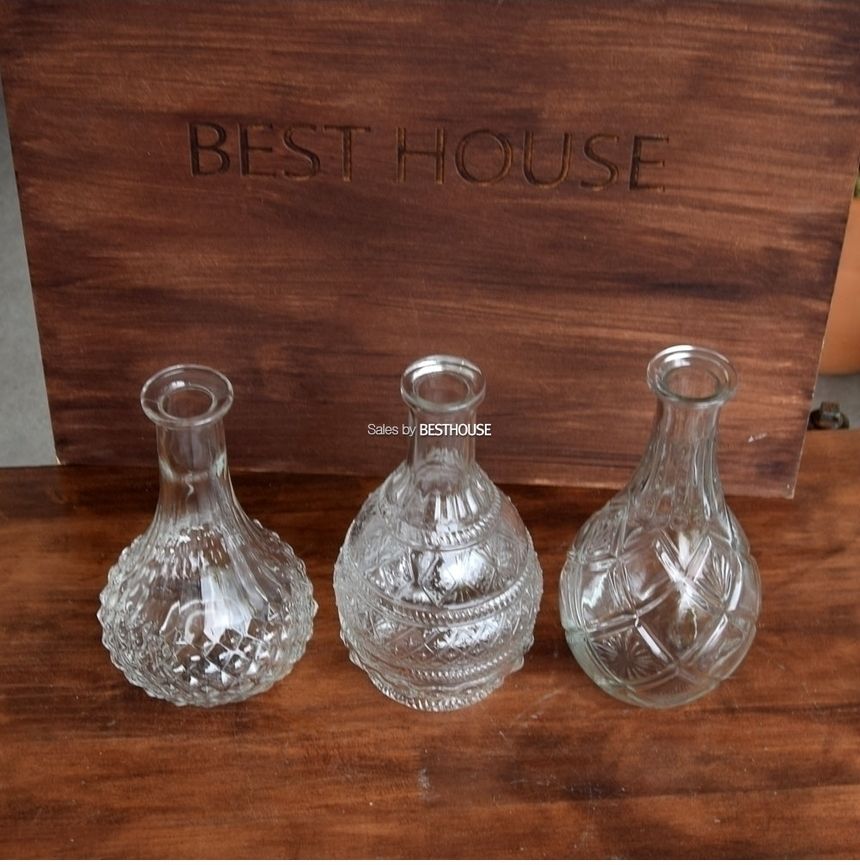 (B 4x21cm) 유리화분 화병 수반 BH450 크리스탈 호리병-중 (3종)/화병/꽃병/미니꽃병/미니화분/글라스화병/