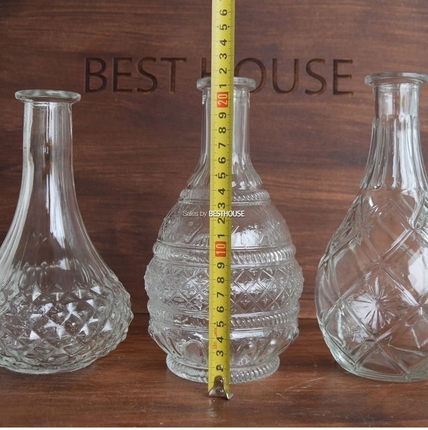 (B 4x21cm) 유리화분 화병 수반 BH450 크리스탈 호리병-중 (3종)/화병/꽃병/미니꽃병/미니화분/글라스화병/