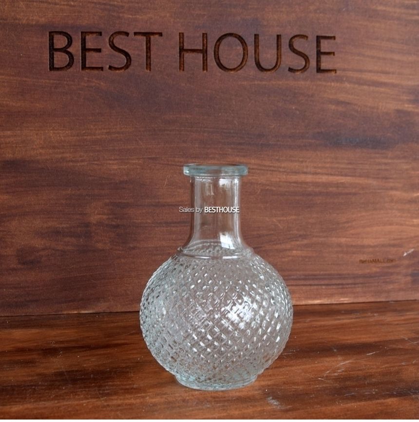 유리화분 화병 수반 BH392 4x15cm 크리스탈 호리병-소/화병/꽃병/미니꽃병/미니화분/글라스화병/유리수반/