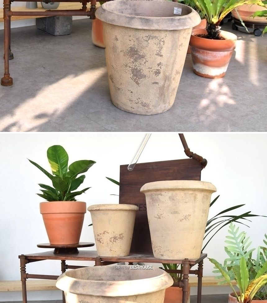 3개셋베트남 토분 빈티지 엔티크 Adria T562346/빈티지토기/빈티지화분/화분/토기/토분/토기화분/도기화분/