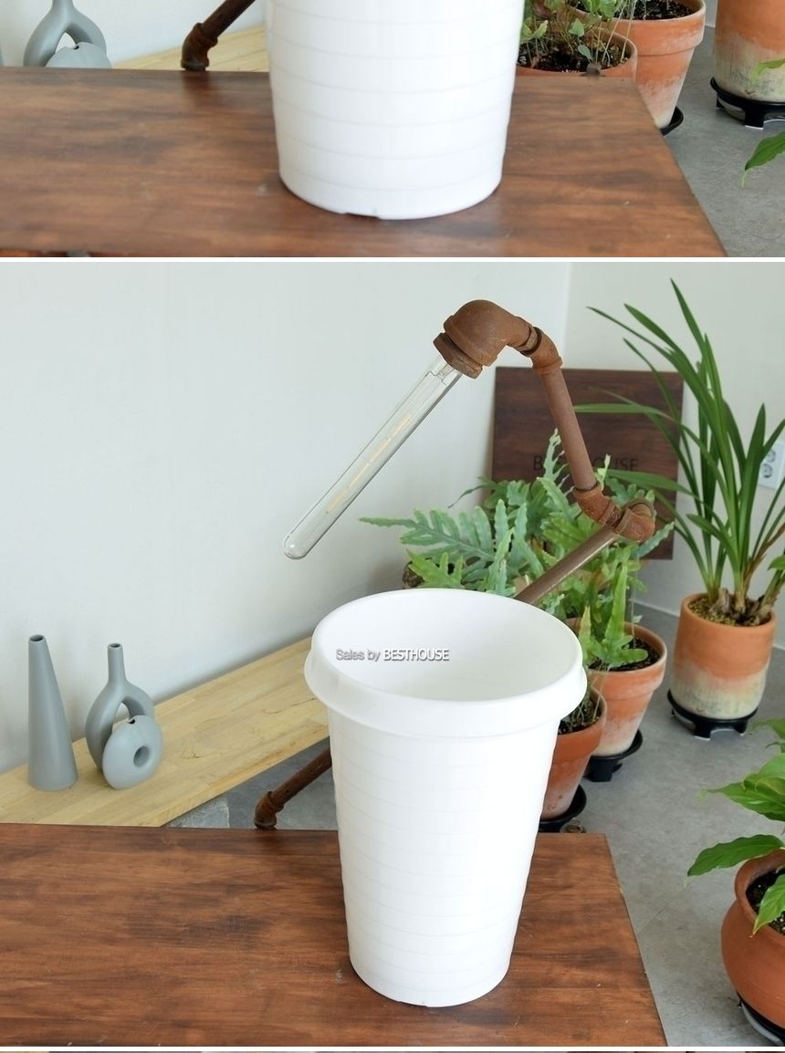 가로줄무늬 플라스틱 경량 화분 27x40cm/화분/정원용품/홈가드닝용품/가드닝용품/가정용화분/식물화분/꽃화
