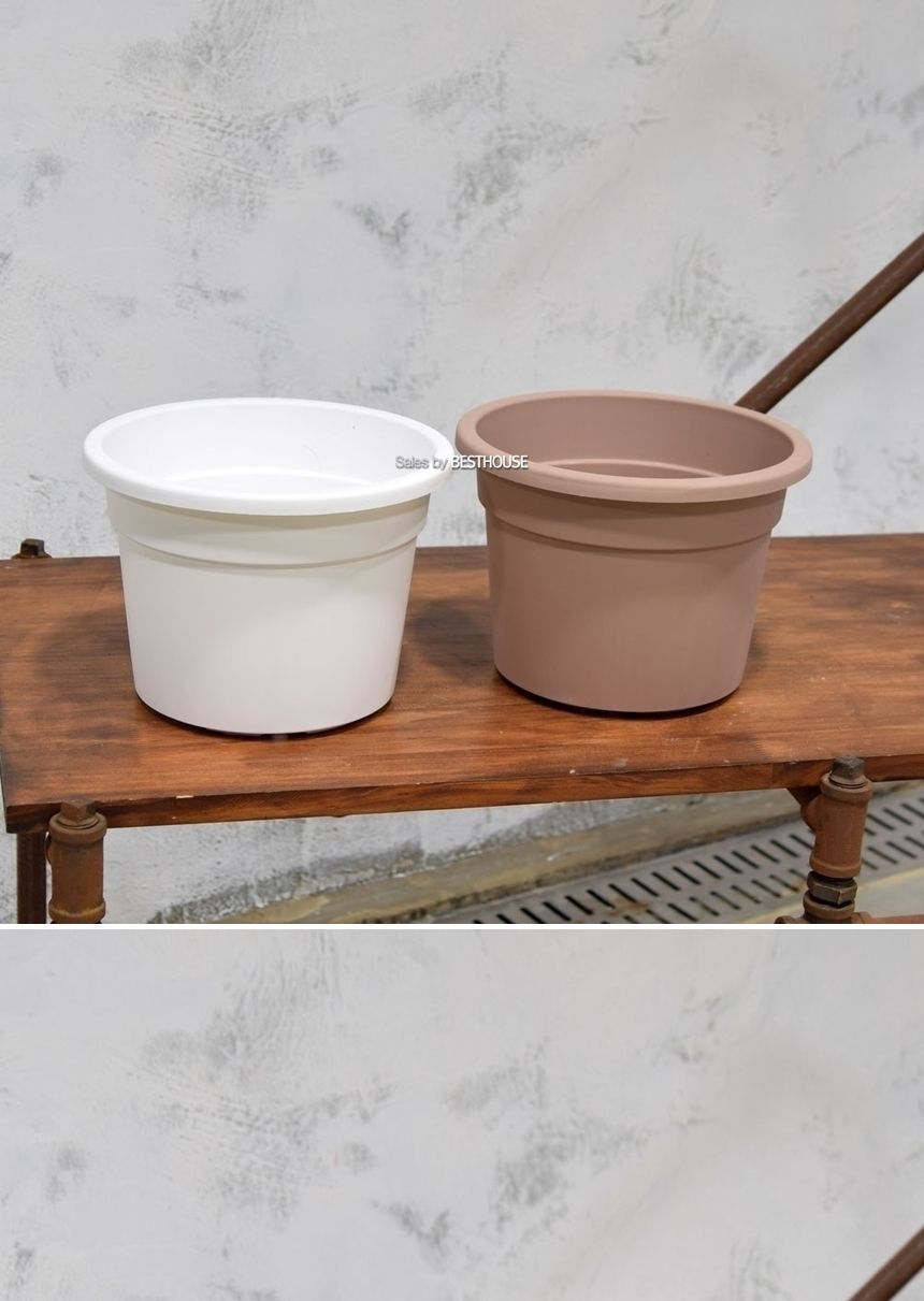 (브라운) 이탈리아 니콜리 플라스틱 포트 화분 22x15cm/내추럴토분/화분/도기/도기화분/토분/인테리어화분/