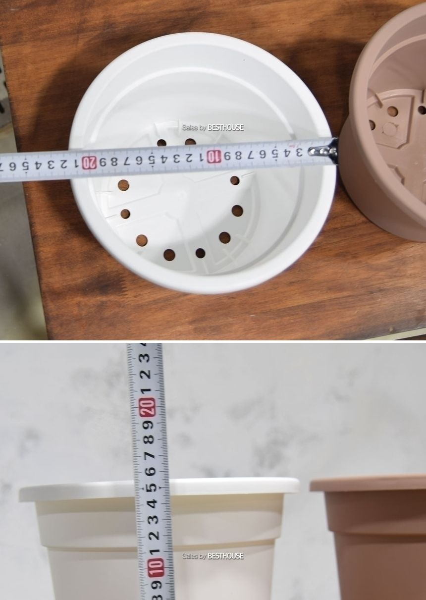 (브라운) 이탈리아 니콜리 플라스틱 포트 화분 22x15cm/내추럴토분/화분/도기/도기화분/토분/인테리어화분/