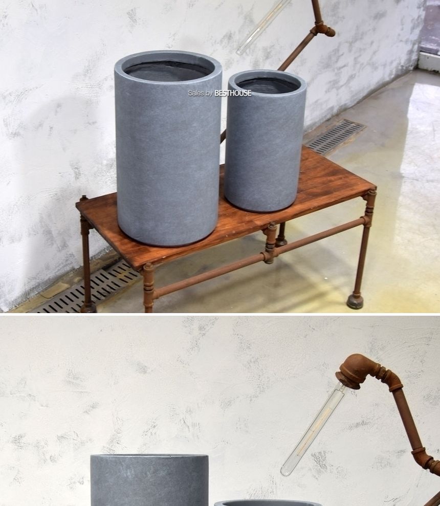 모던 FRP 원통형 인테리어화분 DW208510 30x50cm/원통형토분/원통형화분/화분/도기/도기화분/토분/인테리어