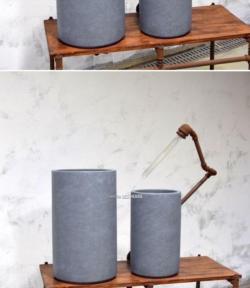 모던 FRP 원통형 인테리어화분 DW208510 30x50cm/원통형토분/원통형화분/화분/도기/도기화분/토분/인테리어