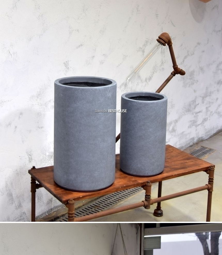 모던 FRP 원통형 인테리어화분 DW208510 30x50cm/원통형토분/원통형화분/화분/도기/도기화분/토분/인테리어