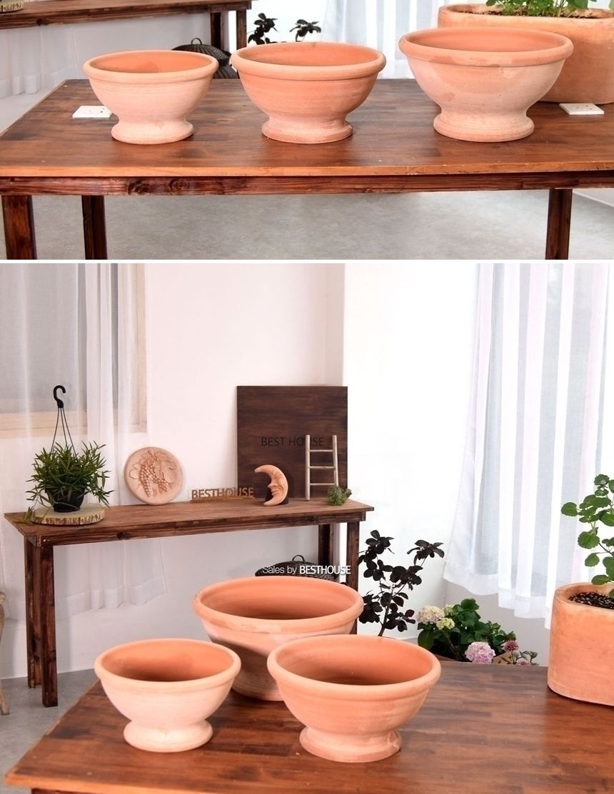 이탈리아 토분.쵸톨라 피렌제볼-수국 CM35 35x17cm/화분/흙화분/토분/예쁜화분/디자인화분/인테리어화분/인