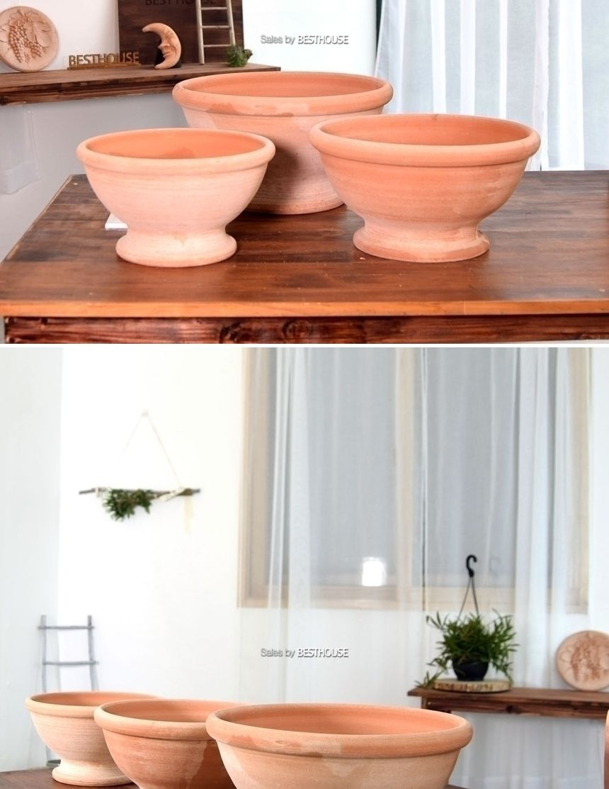 이탈리아 토분.쵸톨라 피렌제볼-수국 CM35 35x17cm/화분/흙화분/토분/예쁜화분/디자인화분/인테리어화분/인