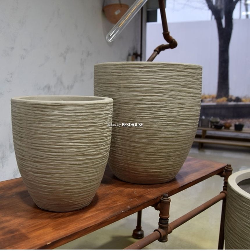 모던 FRP 미분형 인테리어화분 DW184372 (대) 45x47cm/모던형화분/모던인테리어화분/그레이화분/화분/분갈