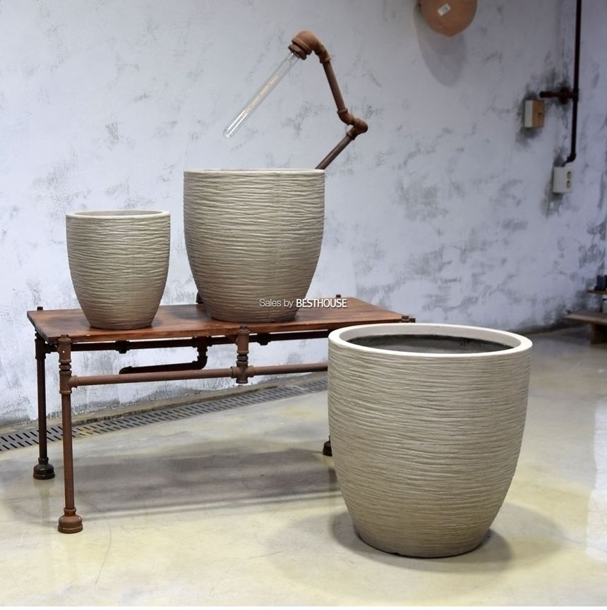 모던 FRP 미분형 인테리어화분 DW184372 (대) 45x47cm/모던형화분/모던인테리어화분/그레이화분/화분/분갈
