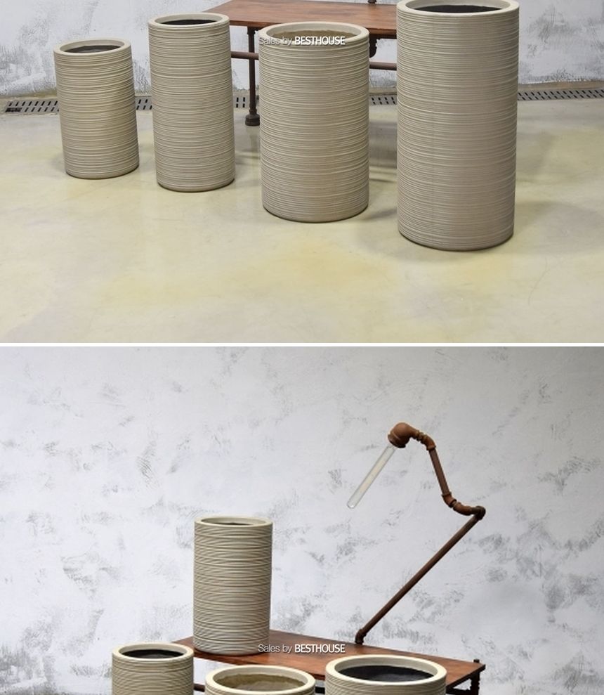 모던 FRP 원통형 인테리어화분 DW208507 30x60cm/원통형토분/원통형화분/화분/도기/도기화분/토분/인테리어