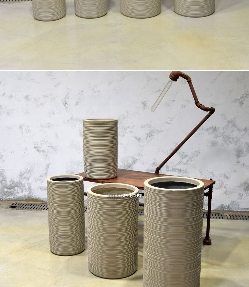 모던 FRP 원통형 인테리어화분 DW208507 30x60cm/원통형토분/원통형화분/화분/도기/도기화분/토분/인테리어