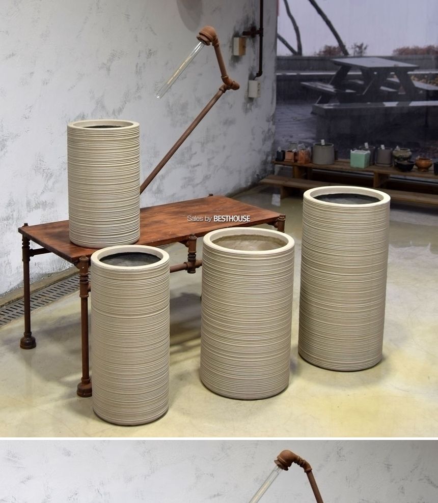 모던 FRP 원통형 인테리어화분 DW208508 30x50cm/원통형토분/원통형화분/화분/도기/도기화분/토분/인테리어