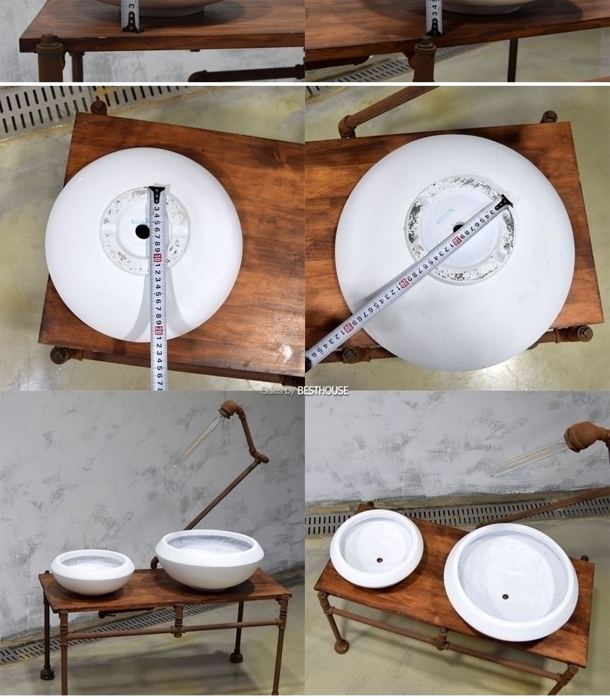2개셋FRP 분재형 인테리어화분 DW160192 화이트/화분/도기/도기화분/토분/인테리어화분/분갈이/분갈이화분/