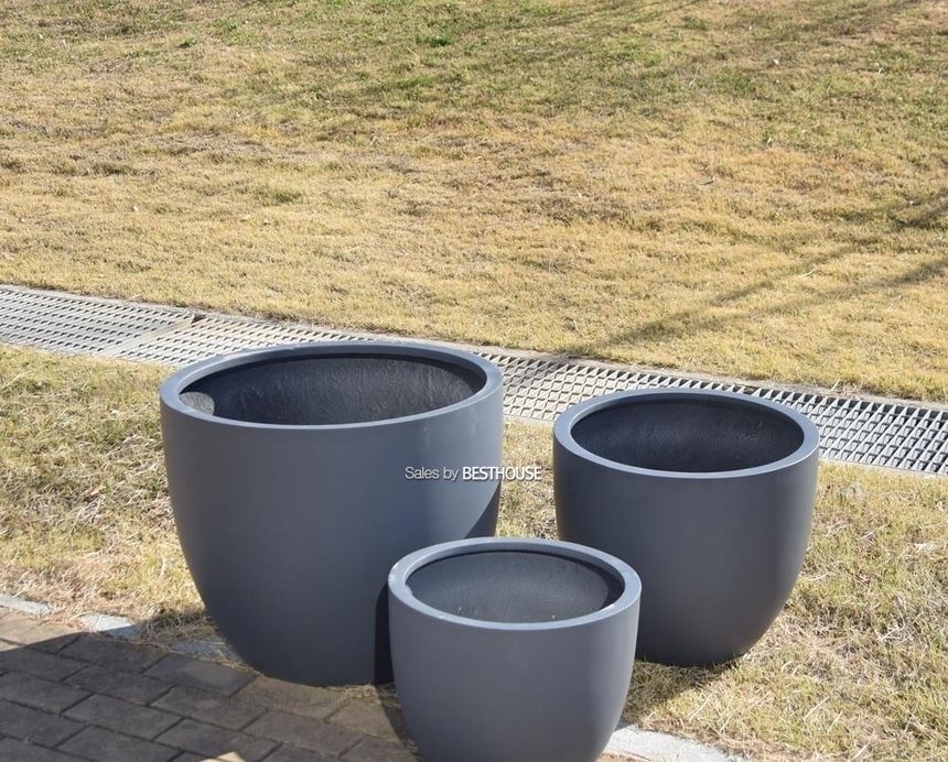 FRP(폴리스톤)미분형 CMD 인테리어 대형화분 (중)/화분/정원용품/홈가드닝용품/가드닝화분/가정용화분/야외
