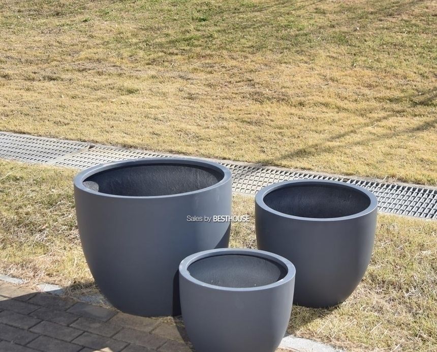FRP(폴리스톤)미분형 CMD 인테리어 대형화분 (중)/화분/정원용품/홈가드닝용품/가드닝화분/가정용화분/야외
