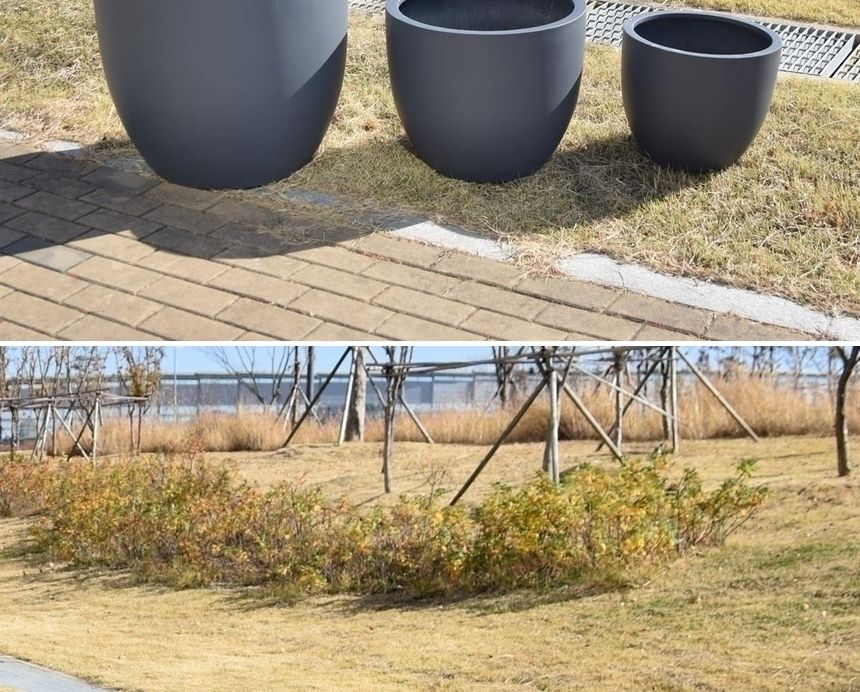 FRP(폴리스톤)미분형 CMD 인테리어 대형화분 (소)/화분/정원용품/홈가드닝용품/가드닝화분/가정용화분/야외