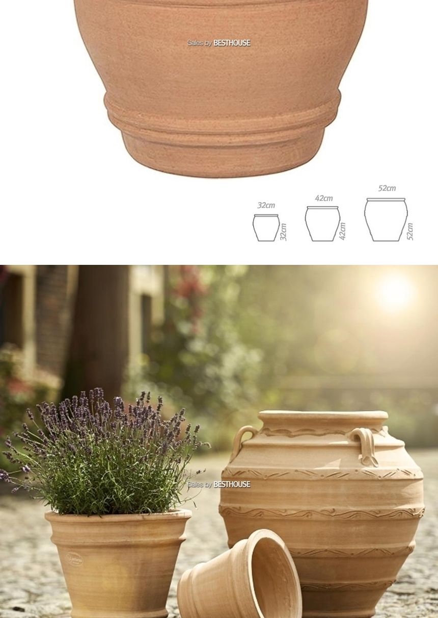 esteras 초대형 토분화분 Characters ZONARATI D42/화분/흙화분/토분/예쁜화분/디자인화분/인테리어화분/인