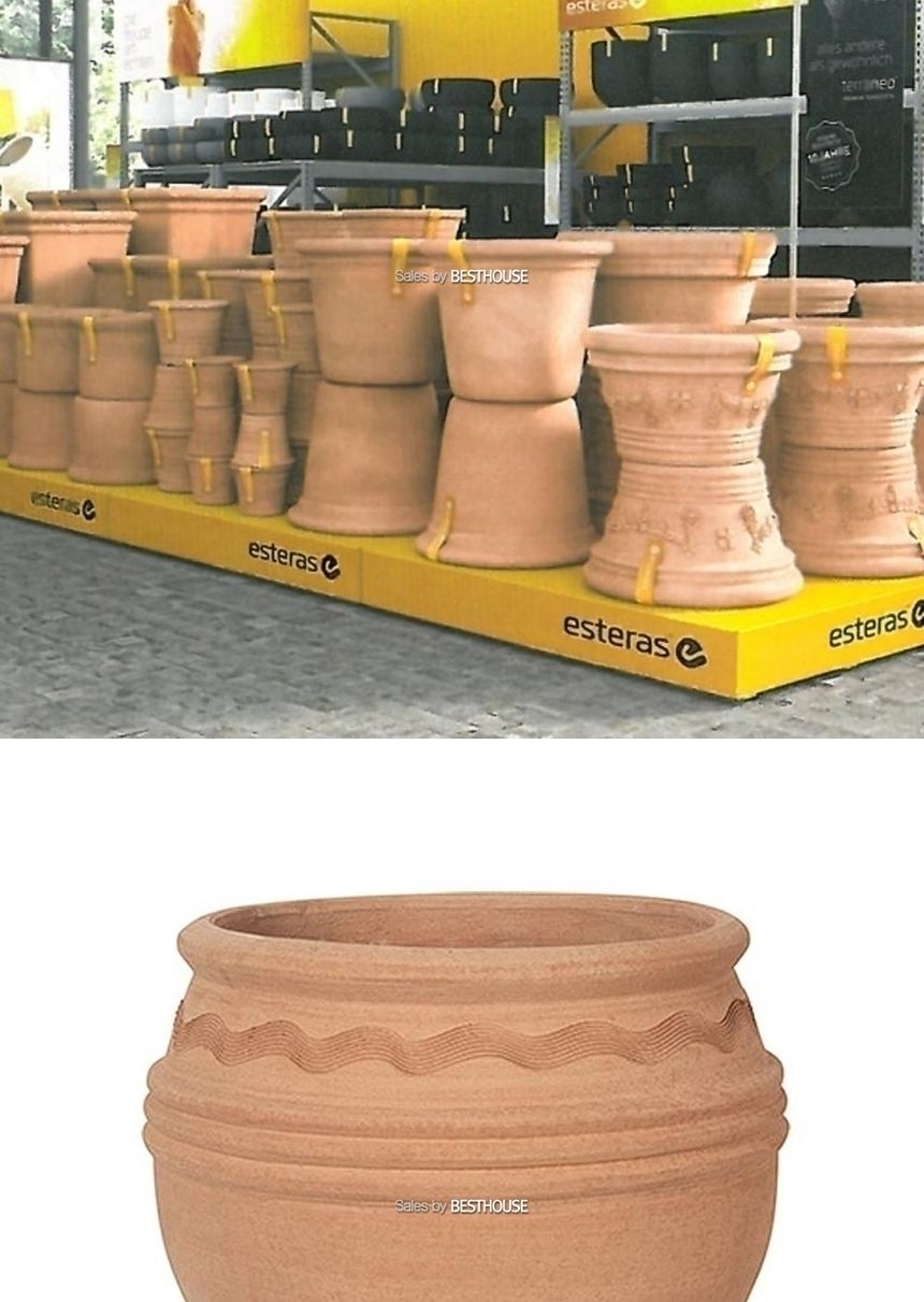 esteras 초대형 토분화분 Characters ZONARATI D32/화분/흙화분/토분/예쁜화분/디자인화분/인테리어화분/인