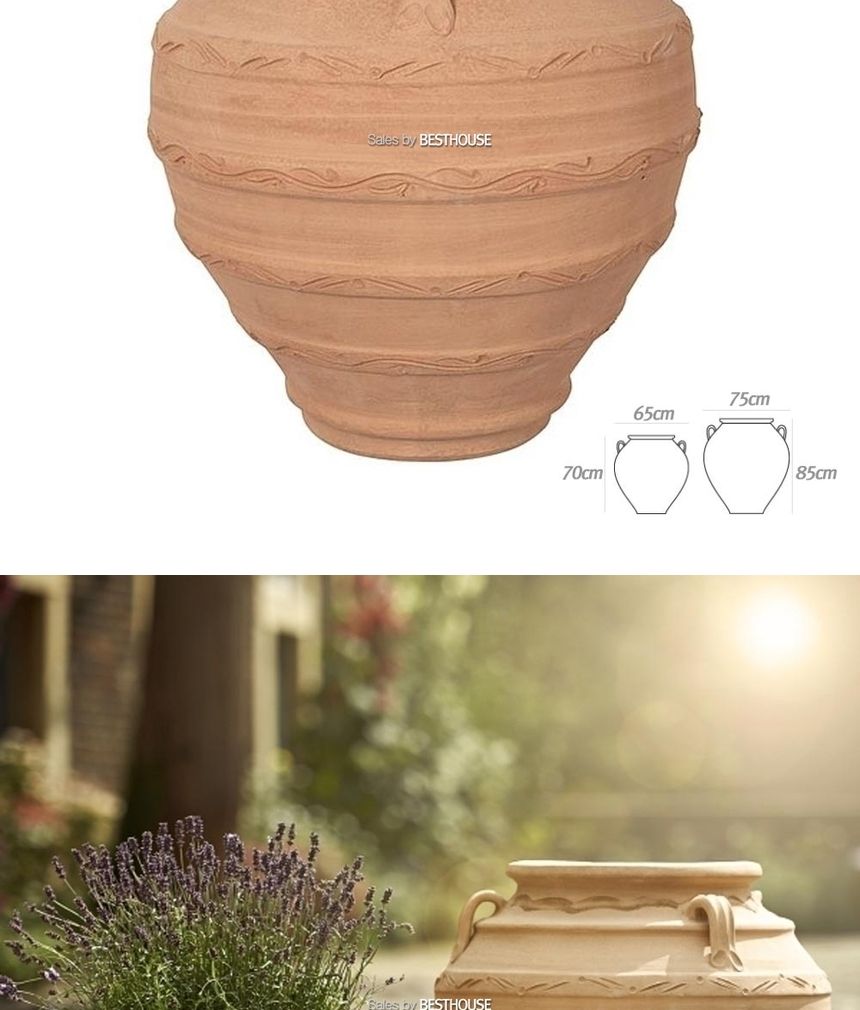 (75x85cm) esteras 초대형 토분화분 Characters Faistos/화분/흙화분/토분/예쁜화분/디자인화분/인테리어화