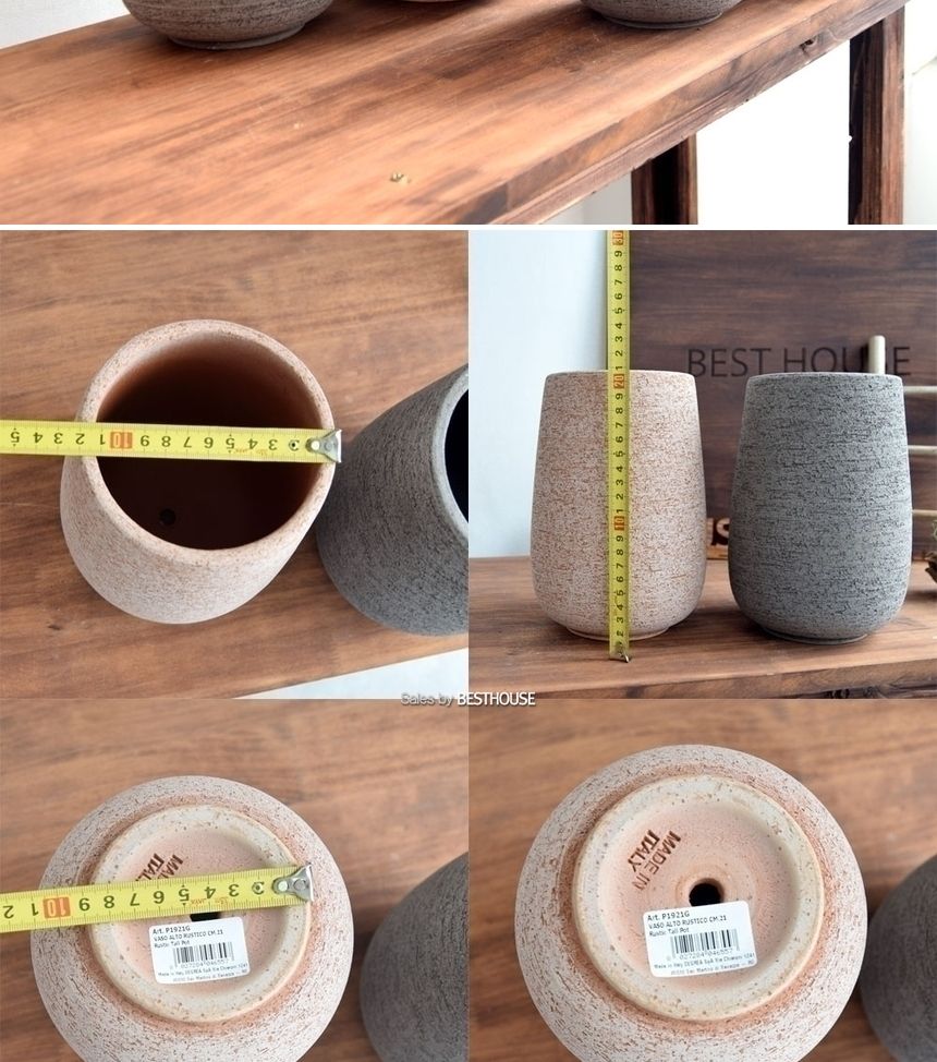 (CM25. 아레나(베이지)) 이탈리아 명품 러스틱.키큰미분 CM25 13x25cm/화분/정원용품/홈가드닝용품/가드닝